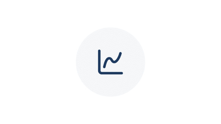 Line graph icon representing optimal daily creatine dosage range.