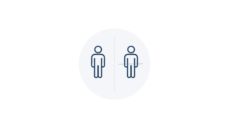 Full body vs upper lower split hypertrophy comparison diagram with minimalist icons