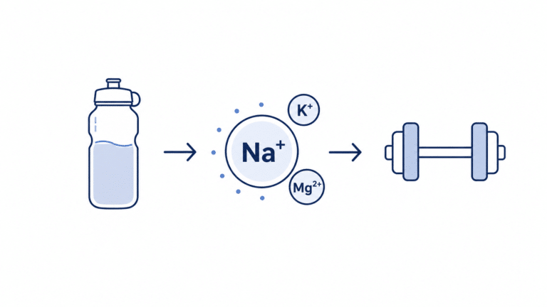 Water and electrolytes supporting strength training performance