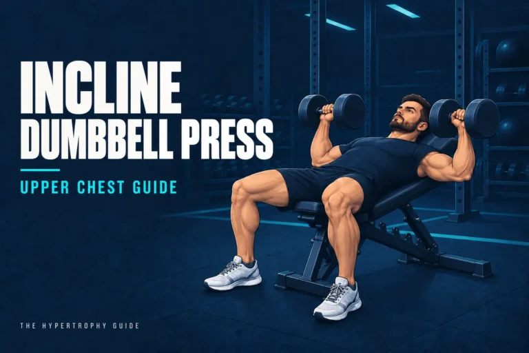 Lifter performing an incline dumbbell press on a low-incline bench